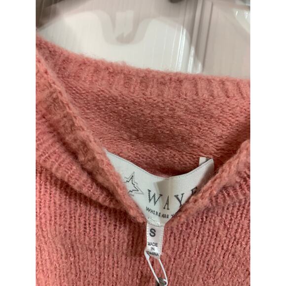 WAYF blush Bow Soft Sweater Small NEW - Picture 3 of 6